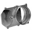 10" Manual Blast Gate  Galvanized Flanged Collars.